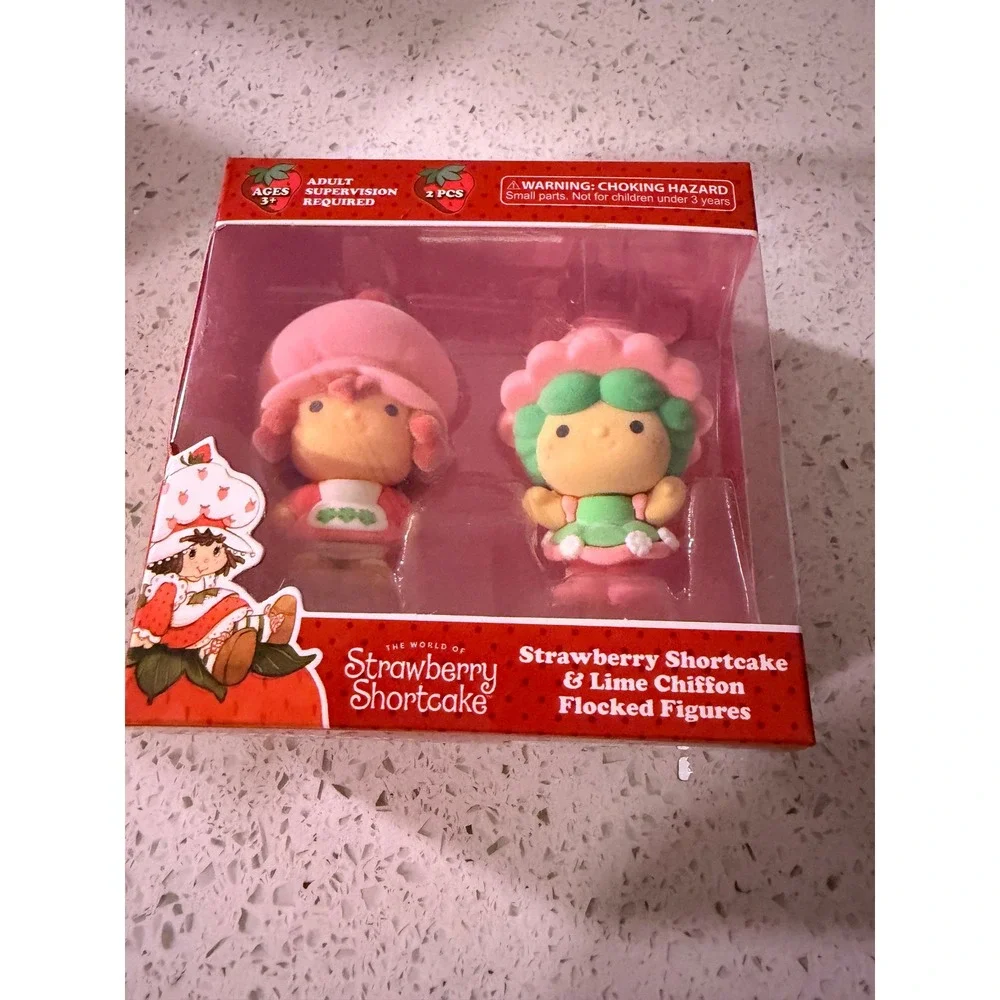 Strawberry Shortcake Flocked Figures Complete Set 6 Figures NIB 2-Packs 2023